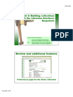 Lab 2: Building Collections With The Librarian Interface: Snapshots