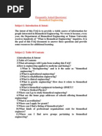 Bio Medical Engg Faq