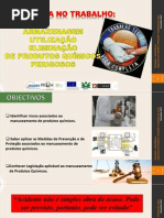 Armazenagem - utilização e eliminação de produtos químicos perigosos