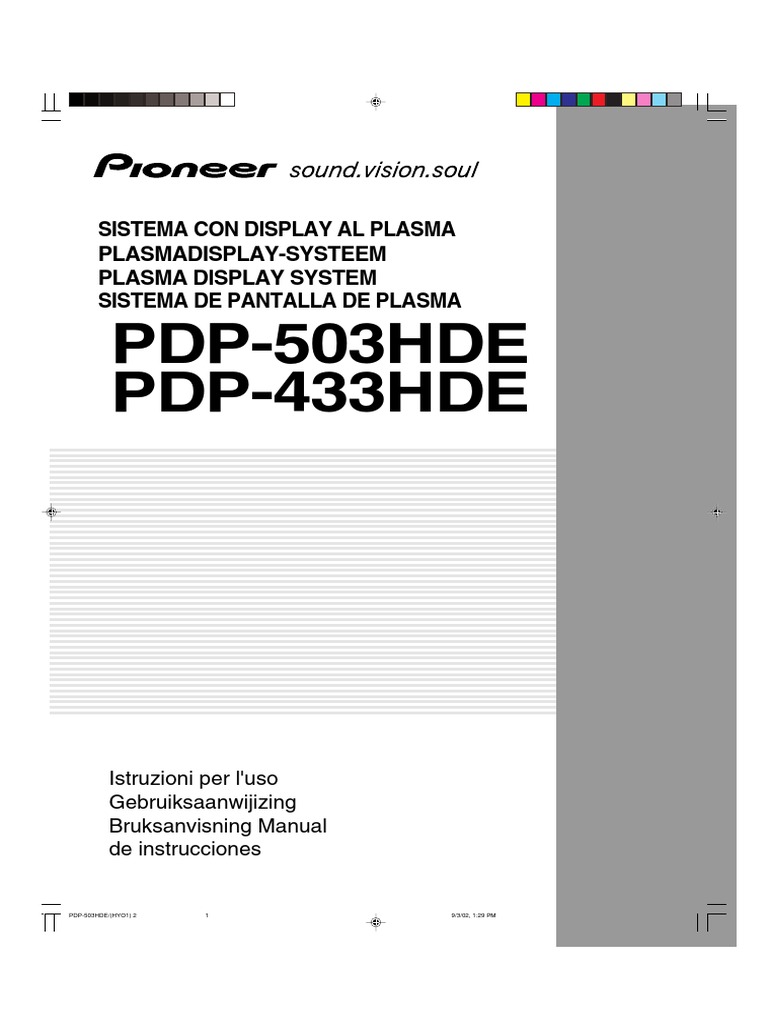 Manual Tv Pioneer