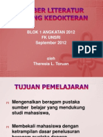 12. Sumber Literatur Bidang Kedokteran