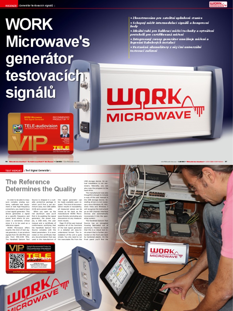 Work Microwave's Generátor Testovacích Signálů | PDF | Software Defined ...