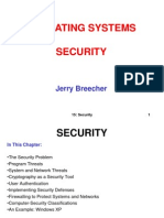 Operating Systems Security: Jerry Breecher