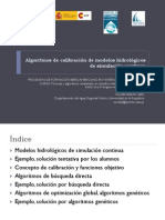 Algoritmos de Calibracion de Modelos Hidrologicos de Simulacion Continua