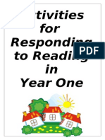 Activities For Responding To Reading in Year 1