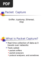 Packet Capture: Sniffer, Tcpdump, Ethereal, Ntop