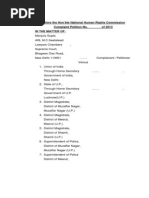 Muzaffarnagar Riots: Petition Filed Before The National Human Rights Commission (NHRC)