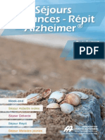 Catalogue Séjours Vacances - Répit Alzheimer