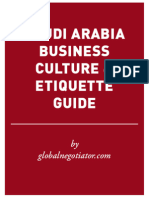 Saudi Arabia Business Etiquette and Protocol Guide