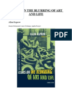 Allan Kaprow-Essays on the Blurring of Art and Life