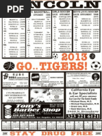 Winter Sports Schedule