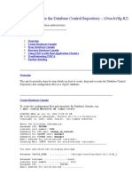 How To Recreate The Database Control Repository