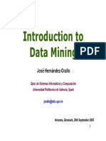 Introduction To Data Mining I