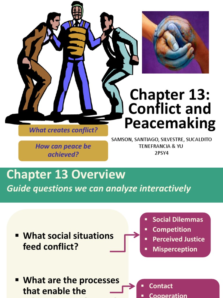 Chapter 13 Conflict And Peacemaking Pdf Bias Social Psychology