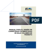 MANUAL PARA EL DISEÑO DE CARRETERAS PAVIMENTADAS DE BAJO VOLUMEN DE TRANSITO