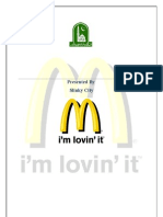 Marketing Plan of Mcdonald's 7 P's