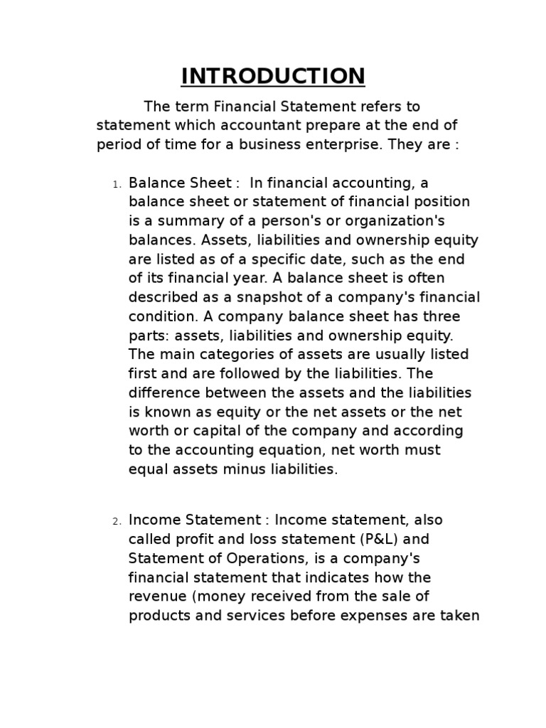 Vertical Balance Sheet | Balance Sheet | Income Statement