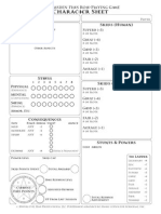 Shapeshifter Sheet - Dresden Files RPG