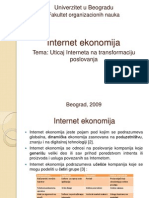 Internet Ekonomija Seminarski