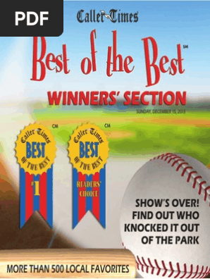 Best of the Best 2013 - Winner's Section