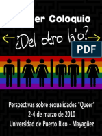 Afiche para el Coloquio Del Otro La'o 2010