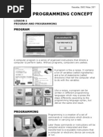 Basic Programming Concept: Program