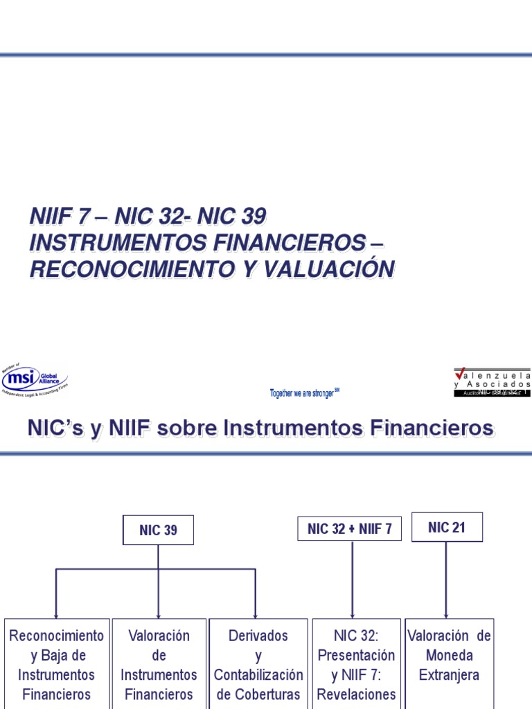 silueta Descortés discreción Nic 32 y 39 Ifrs 7 Instrumentos Financieros | PDF | normas internacionales  de INFORMACION FINANCIERA | Dinero