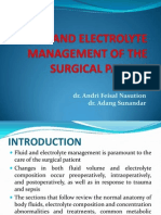 Fluid and Electrolyte Management of The Surgical Patient