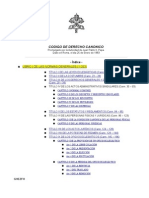 Esquema General Del Codigo Del 83 de La Iglesia Latina