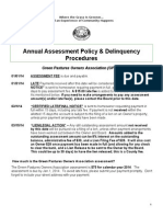 Annual Assessment Communication and Delinquency Proceedures Mailing