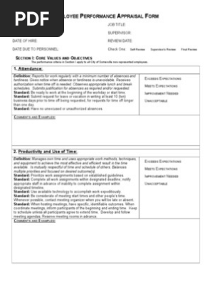 Performance EmployeePerformanceAppraisal