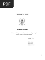 Semantic Web: Seminar Report