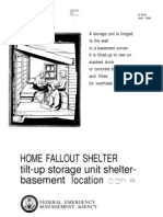 1980 Fema Home Fallout Shelter Home Basements H-12-e 4p