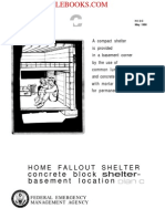 1980 FEMA Home Fallout Shelter Concrete Block Shelter-basement Location Plan C 5p