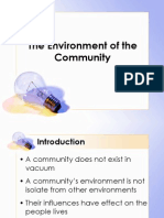 SS3 - Environment OfCommunity Development
