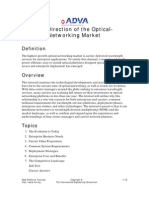 The Direction of the Optical Networking Market