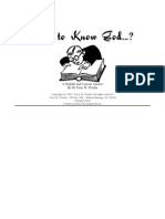 How To Know God