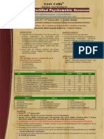 Become Certified Psychometric Assessor Jan 2014