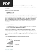 Driving Forces, and Restraining Forces: Force-Field Analysis