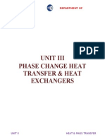 Unit Iii Phase Change Heat Transfer & Heat Exchangers: Department of Mechanical Global Institute Oe Engg&Tech
