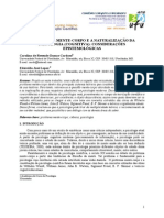 O Problema Mente Corpo e A Naturalização Da Psicologia, Consideraçoes Epistemológicas