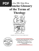 A Concise Glossary of The Terms of Theology: The Home Bible Study Library