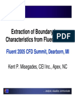 Extraction of Boundary Layer Characteristics From Fluent Results