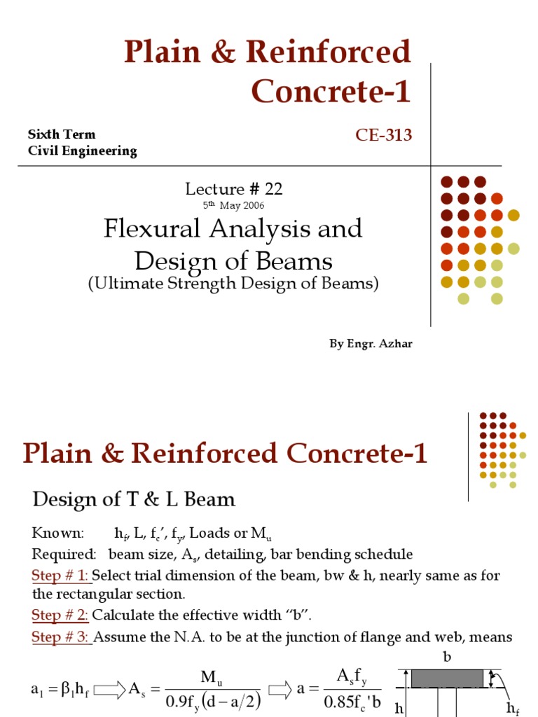 T-Beam Design and Analysis Guide | PDF | Technology & Engineering