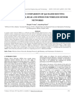 Ijret - Performance Comparison of Qos Based Routing Protocols MBRR, Rear and Speed For Wireless Sensor Networks