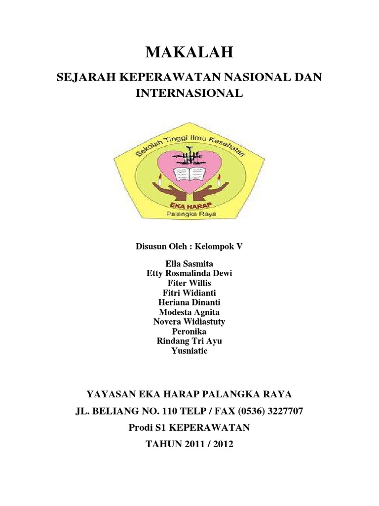 Makalah IKD 1 Sejarah Keperawatan
