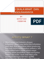 Contoh Skala Minat Dan Penggunaannya