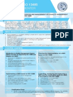 ISO 13485 Lead Implementer Two Page Brochure
