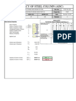 Steel Column Capacity Checks