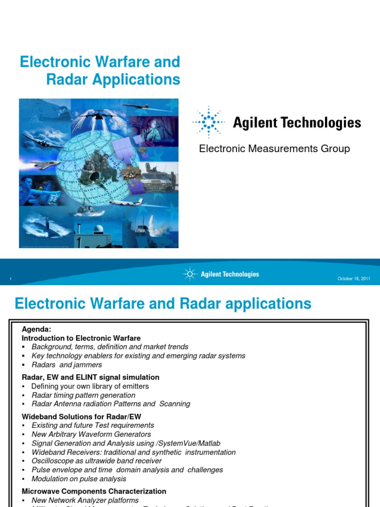 Radar EW Simulation and Analysis | PDF | Electronic Warfare | Signals ...